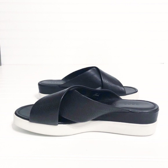 Ecco Shoes - Ecco Touch Slide Black Sandals Size 10